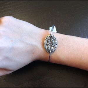 Alex & Ani silver St. Anthony bracelet